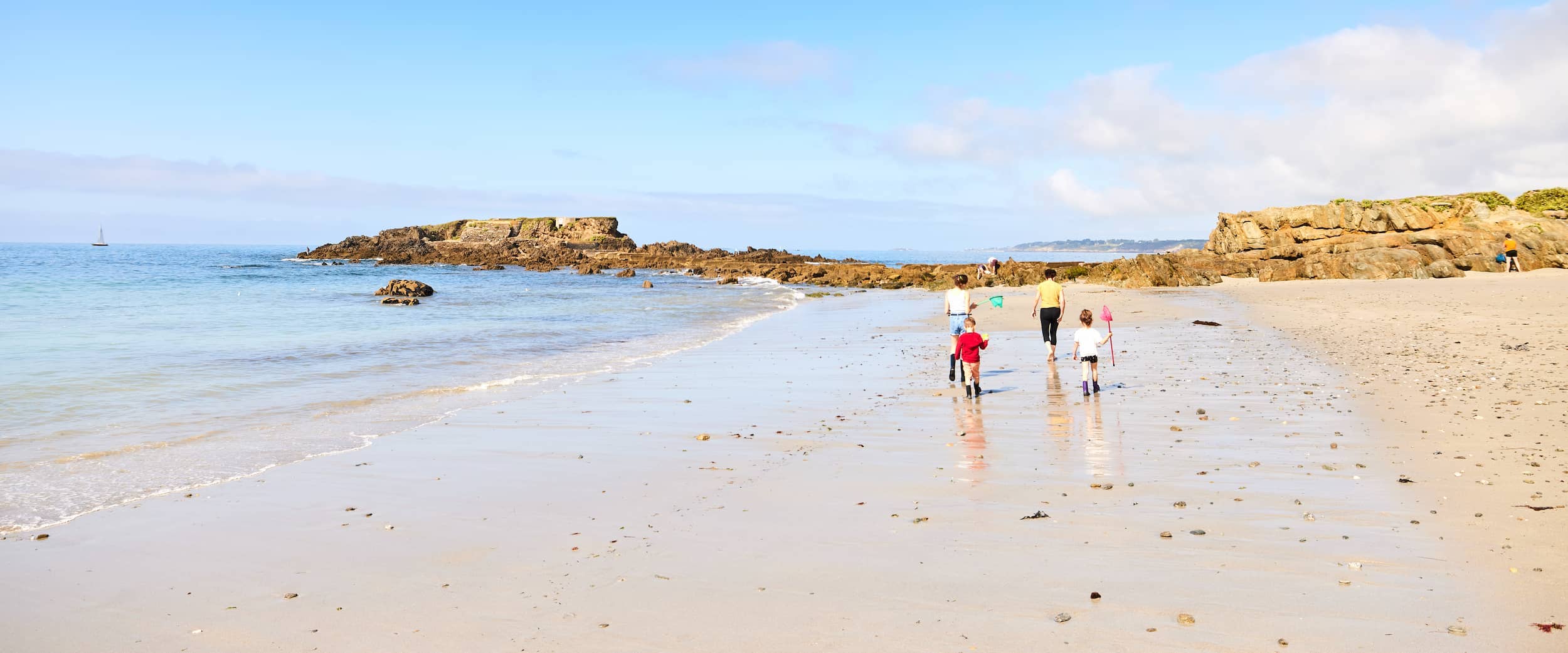 la plage de Trenez à Moelan sur mer